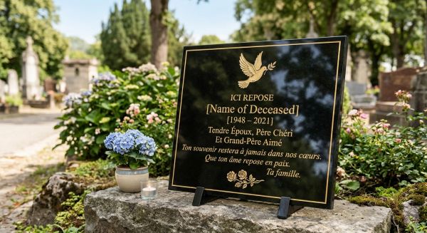 Créez une plaque funéraire unique et personnalisée facilement
